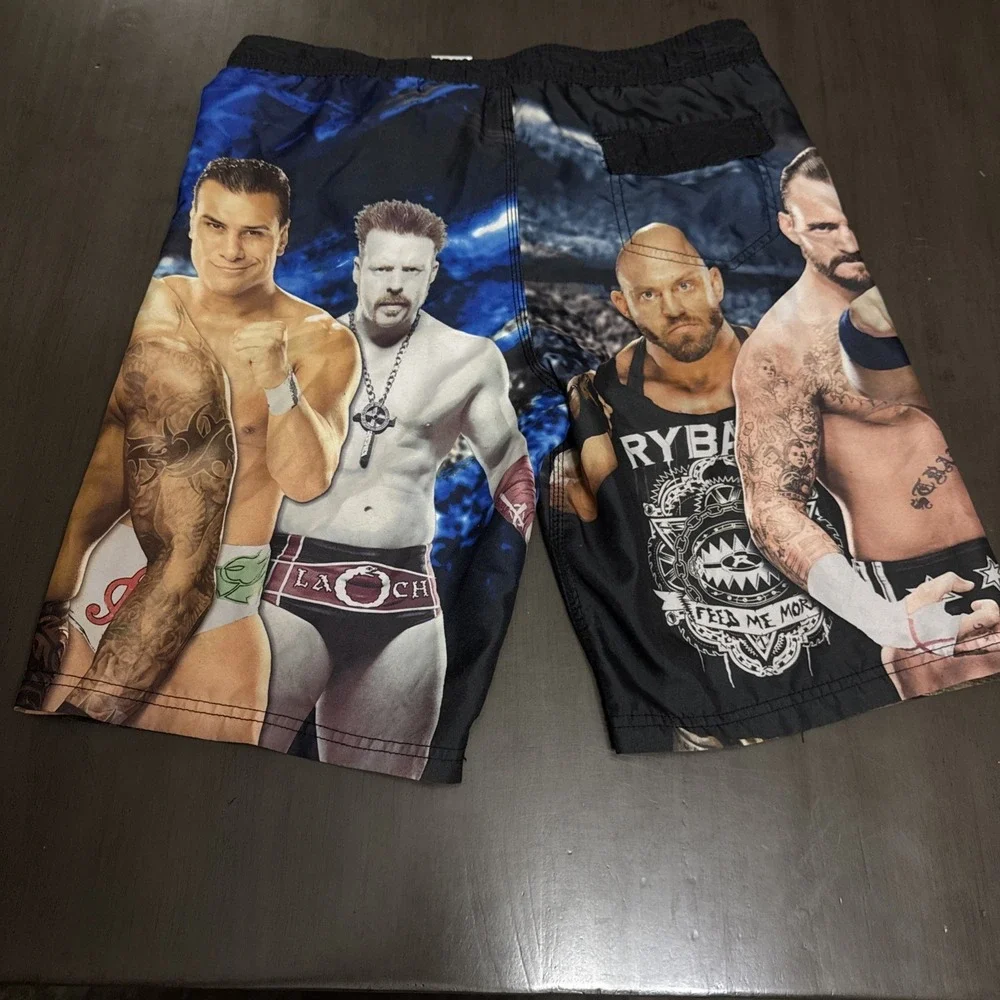 WWE Swim Trunks Boys XL Randy Orton Jon Cena Big Show Wrestling Swimming  Size32